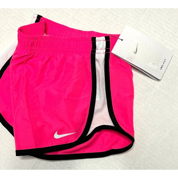 Nike Toddler Girl 3T Elastic Waist Dri Fit Built in Brief Racer Shorts Pink New - Picture 4 of 9